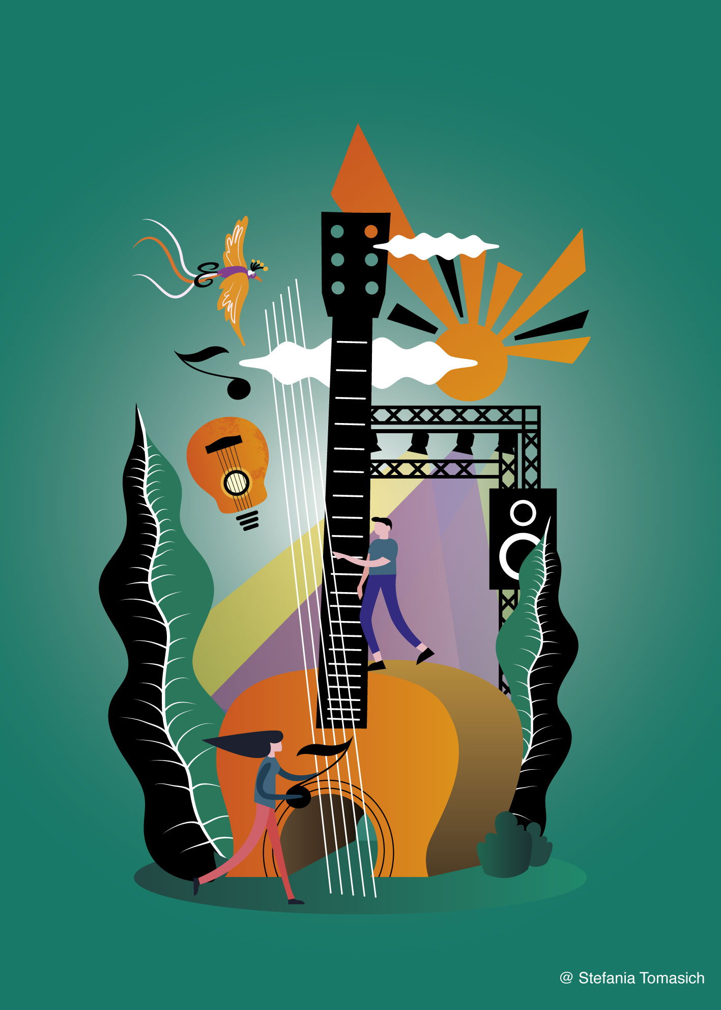 Ossola Guitar Festival - Illustration - Stefania Tomasich - 2023